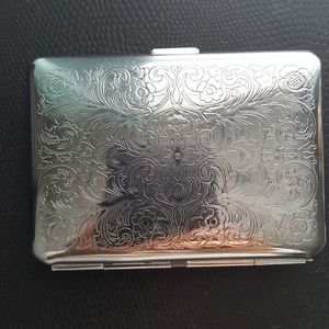 Engravable Silver Business Card Holder